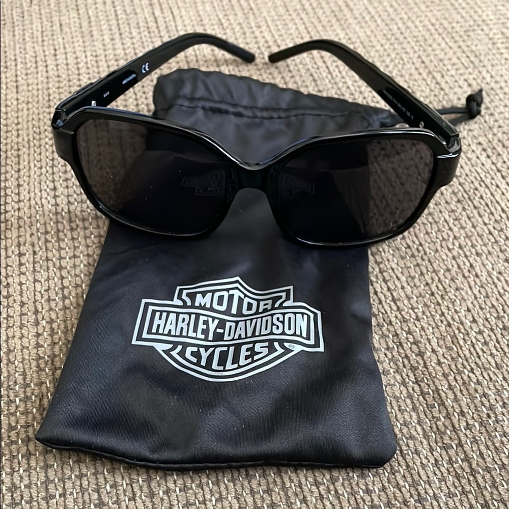 Harley-Davidson Black Sunglasses with Pouch